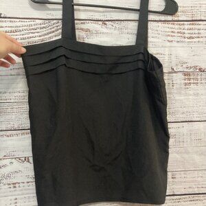 Women's Black Tank Top, Women's Cute Cropped Tank Top